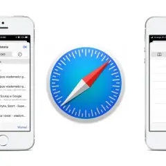 Historia wyszukiwania Safari na iPhonie. Widoczne wpisy z Google, rp.pl i gazeta.pl.