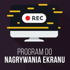 Monitor z ikoną REC. Ten program do nagrywania ekranu pozwoli Ci uchwycić każdą chwilę.