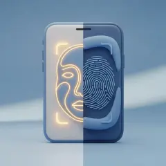 Telefon z podziałem na twarz i odcisk palca. Funkcje bezpieczeństwa, takie jak talkback, chronią Twoje dane.