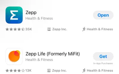 Aplikacje Zepp i Zepp Life do monitorowania zdrowia, idealne do współpracy z wagą Xiaomi.