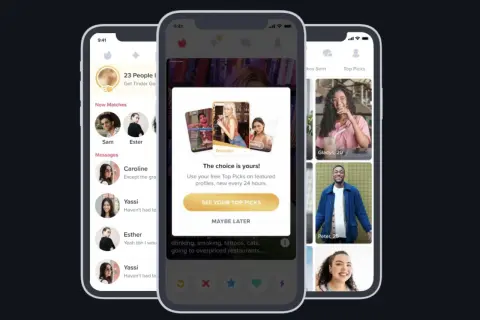 Aplikacja Tinder pokazuje profile użytkowników. "Tinder co to jest?" - to popularna aplikacja randkowa, gdzie możesz poznać nowe osoby.