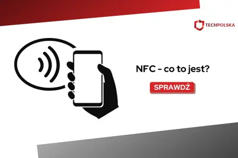 Ikona symbolizująca technologię NFC, gdzie smartfon zbliża się do okręgu z falami. Dowiedz się, NFC – co to jest?