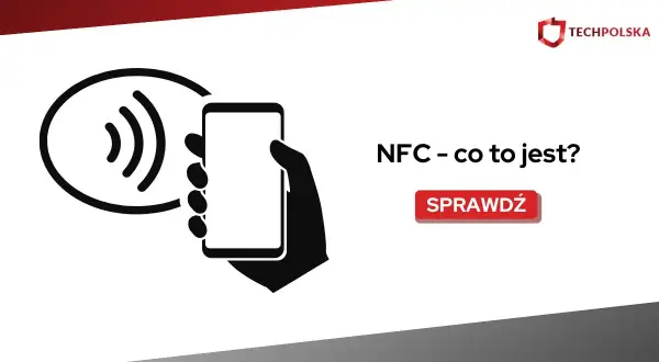 Ikona symbolizująca technologię NFC, gdzie smartfon zbliża się do okręgu z falami. Dowiedz się, NFC – co to jest?