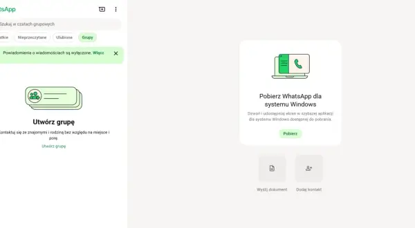 WhatsApp: szukaj w czatach grupowych, twórz grupy, pobierz aplikację na Windows. Co tam u Ciebie?