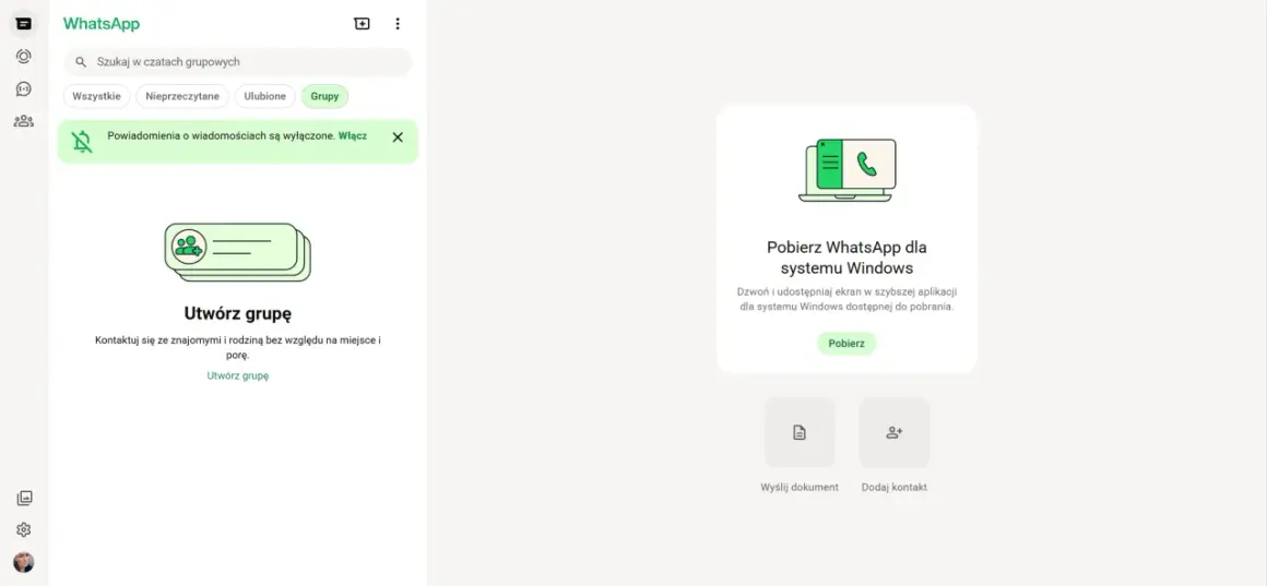 WhatsApp: szukaj w czatach grupowych, twórz grupy, pobierz aplikację na Windows. Co tam u Ciebie?
