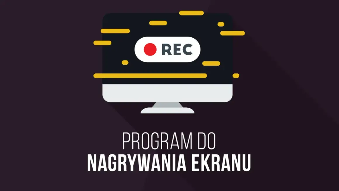 Monitor z ikoną REC. Ten program do nagrywania ekranu pozwoli Ci uchwycić każdą chwilę.