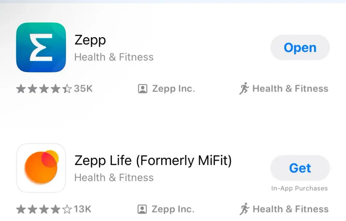Aplikacje Zepp i Zepp Life do monitorowania zdrowia, idealne do współpracy z wagą Xiaomi.