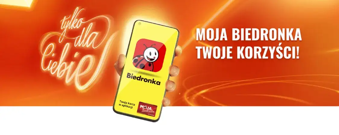 Aplikacja Moja Biedronka korzyści ekran gł&oacute;wny