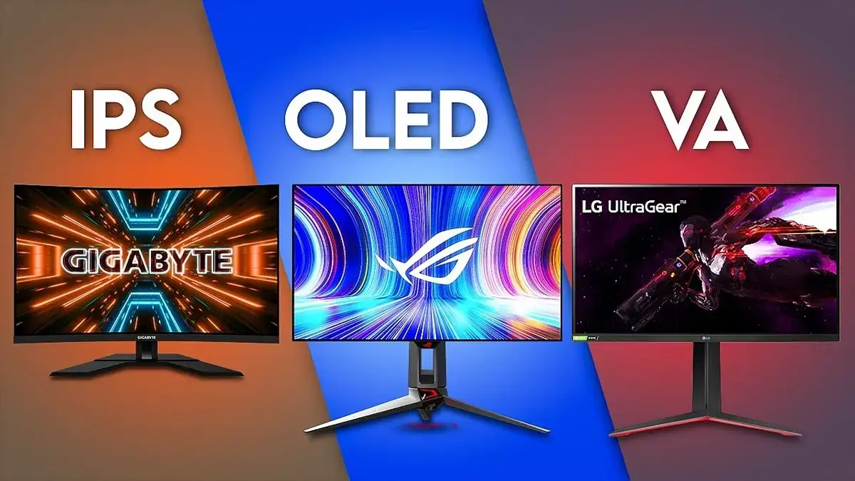 porównanie matryc monitorów IPS VA OLED TN