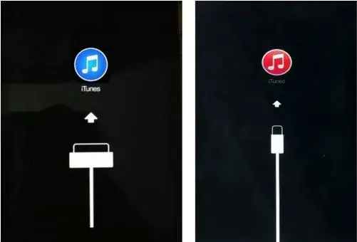 iPhone w trybie awaryjnym podłączony do komputera