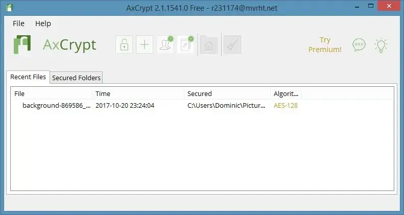 Ikony programów do szyfrowania (VeraCrypt, AxCrypt)