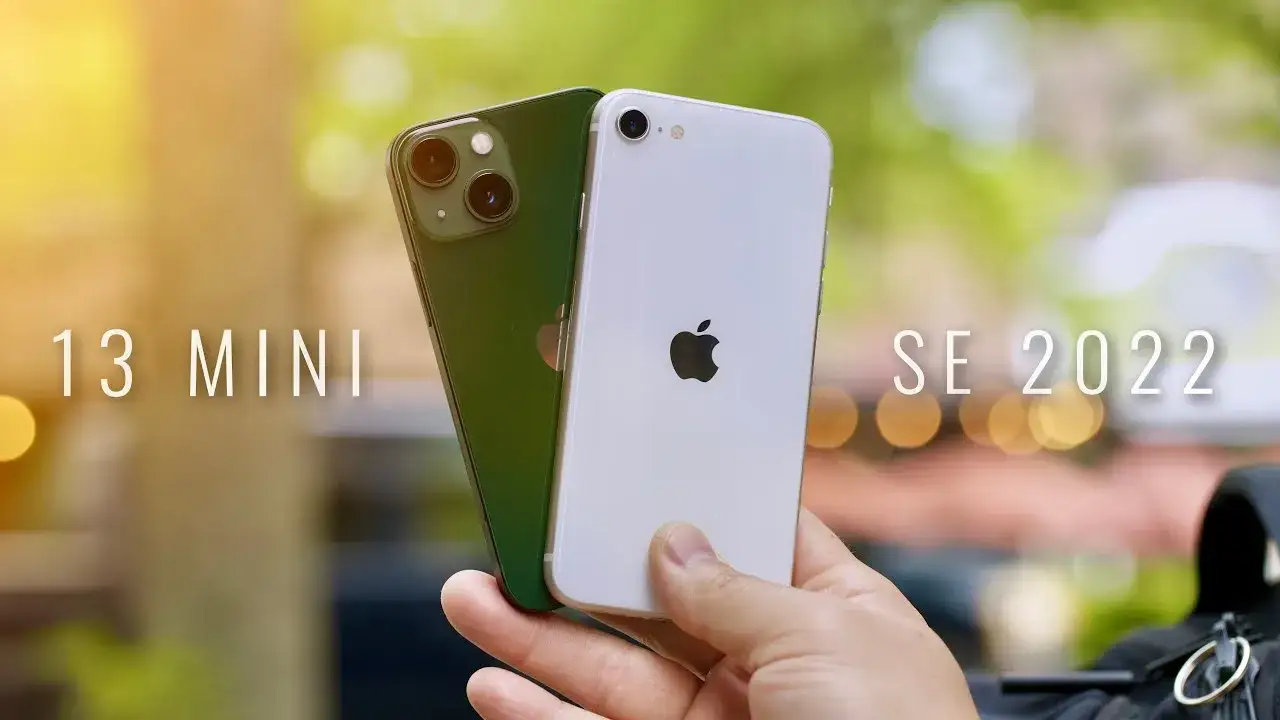 iPhone SE 2022 vs iPhone 13 mini porównanie rozmiarów
