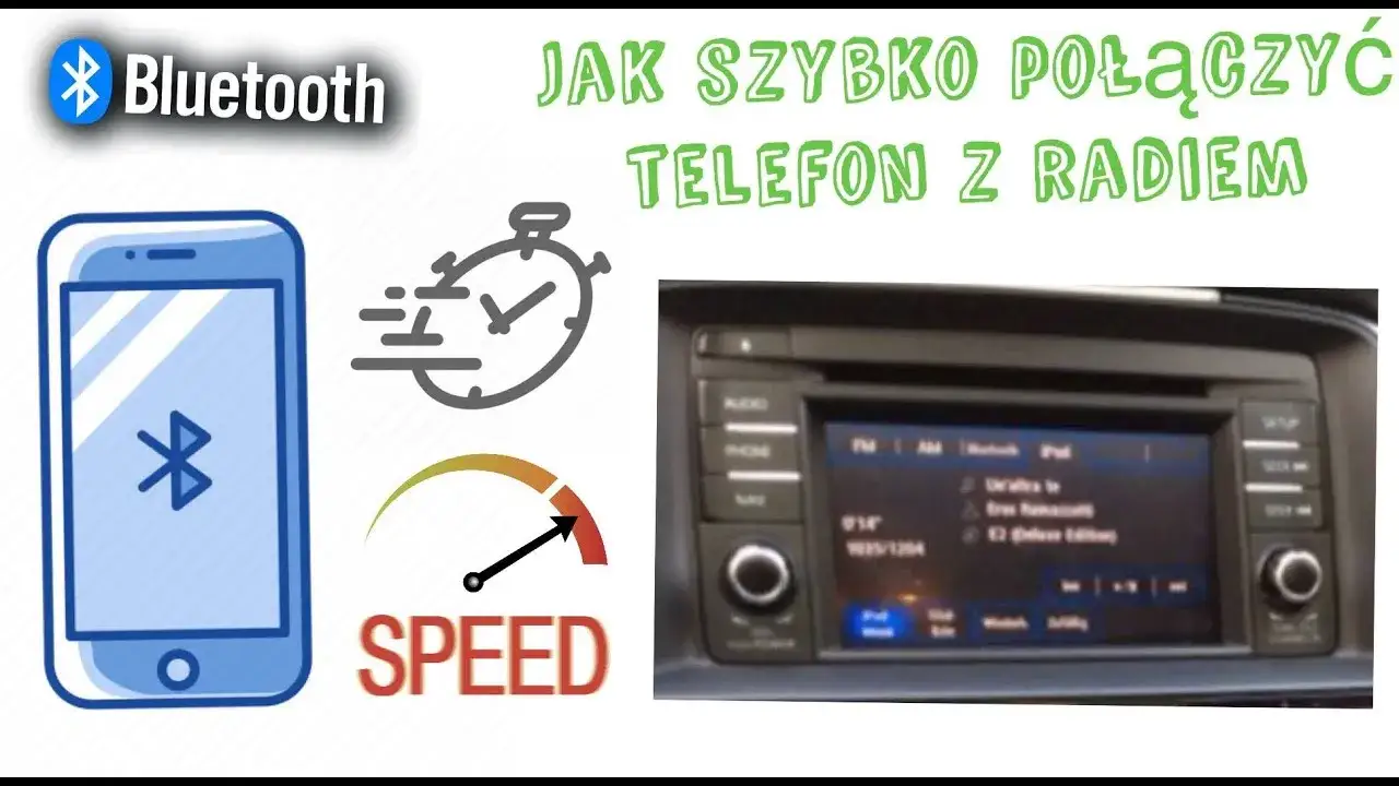 telefon z radiem samochodowym bluetooth