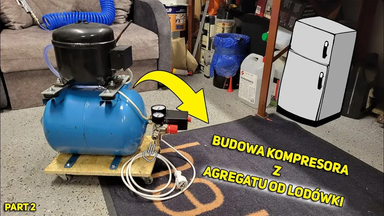 kompresor z agregatu lod&oacute;wkowego diy