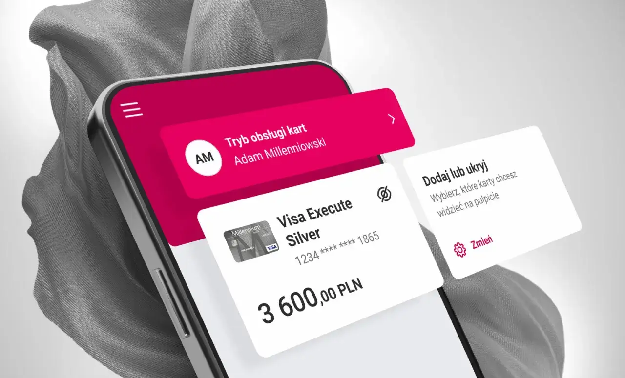 Bank Millennium aplikacja mobilna ekran główny
