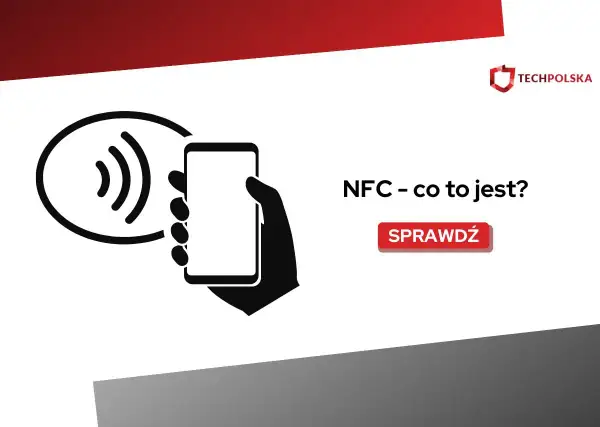 Ikona symbolizująca technologię NFC, gdzie smartfon zbliża się do okręgu z falami. Dowiedz się, NFC – co to jest?