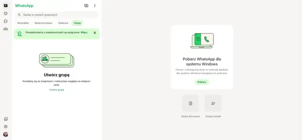 WhatsApp: szukaj w czatach grupowych, twórz grupy, pobierz aplikację na Windows. Co tam u Ciebie?