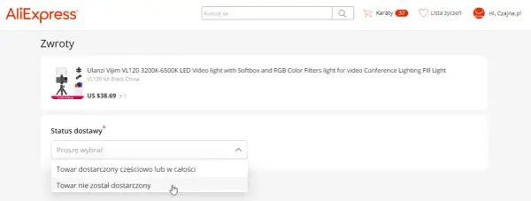AliExpress: Spór w aplikacji? Krok po kroku odzyskaj pieniądze!